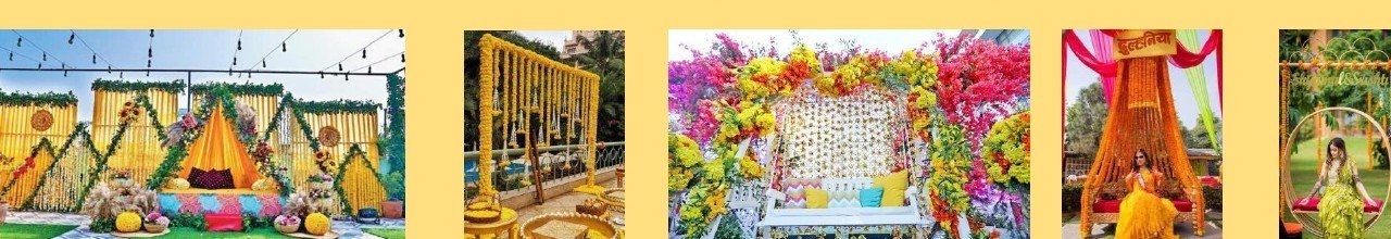 Haldi & Mehendi Decorations hero - Chana Jor Garam Artist Booking India