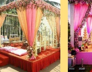 Greenery Pillar Mandap - Chana Jor Garam Artist Booking India